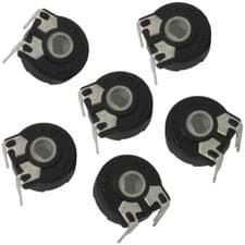 Image of 5PCS Horizontal Potentiometer PT15 1K 2K 5K 10K 20K 50K 100K 500K 1M Elliptical