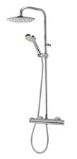 Image of Aqualisa Midas 110 Mixer Shower Exposed Bar Valve Chrome Drencher Modern MD110SC