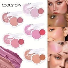 Image of Duo Blush pressed powder blusher 2 shade cheeks rouge colour
