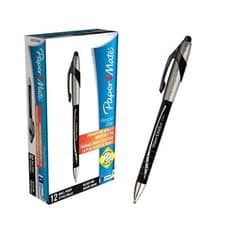 Image of Paper Mate Flexgrip Elite RT Retractable Ball Pen pack of 12 Black or Blue