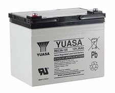 Image of 2 x YUASA 12V 36AH (33AH 35AH) MOBILITY SCOOTER & WHEELCHAIR BATTERIES