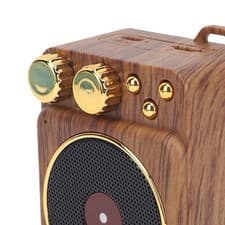 Image of Retro Music Speaker Bluetooth V5.0 Portable Wireless Speaker Magnetic Back