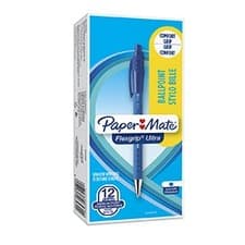 Image of Paper Mate S0190433 Flexgrip Ultra Retractable Ball Pen 1mm Blue Ink Box of 12