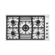 Image of Smeg - Gas Hob - 5 Burner - Stainless Steel Cooker - PGF95-4