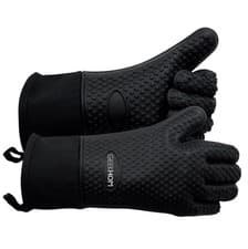 Image of Geekhom Silicone Oven Gloves Heat Resistant Mitts Bbq Waterproof Weber RRP £17