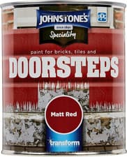 Image of Matt Red Brick, Tile & Doorstep Paint 750Ml - Durable, Easy Application