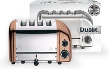 Image of Dualit Classic 4 Slot Toaster With Sandwich Cage in Copper Spray Finish 40597