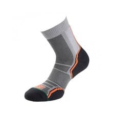 Image of 1000 Mile Mens Trail Socks (Pack of 2)3 UK-5 UK Grey/Orange CS231