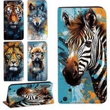 Image of Leather Wallet Cover Case Fit Moto E13/E14/E20/E6/G7/G8/G13 /G32/G34/Edge 40 50