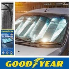 Image of Goodyear Universal Windscreen Folding Foil Sun Shade Car Van Windshield Window