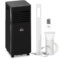 Image of HOMCOM 7000BTU Portable Air Conditioner, 4 Modes LED Display Timer, Black