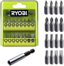 Image of Ryobi RAK17SD Screwdriver Bit Set (17 Piece)