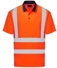 Image of Portwest RT22 - Hi-Vis Polo Shirt S/S - Orange