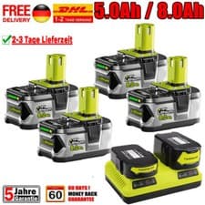 Image of 2X For Ryobi One+ Plus P108 9.0AH 6.0AH Battery 18V Lithium RB18L50 RB18L40 P105