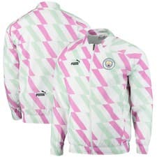 Image of Manchester City Prematch Jacket - White