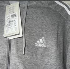 Image of Adidas Originals Oversized Grey Zip-up Hoodie:Size Uk Small Woman:New With Tags