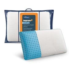 Image of Silentnight Impress Memory Foam Pillows Medium Firm Support Hypoallergenic