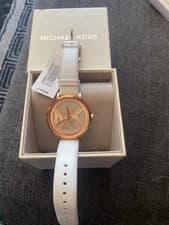 Image of michael kors watch women new never been worn white straps