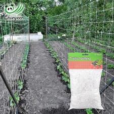 Image of Garden Trellis Netting Heavy Duty Plant Support Net for Climbing Veg Flower