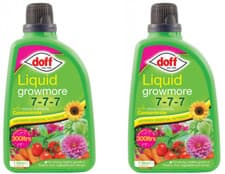 Image of 2x Doff Liquid Growmore Garden Growth Plant Feed Fertiliser Concentrate 1L