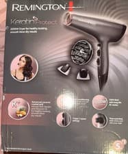 Image of REMINGTON KERATIN PROTECT HAIR DRYER INFUSED WITH KERATIN & ALMOND OIL, AC8008
