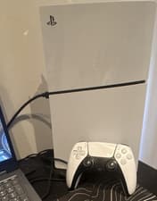 Image of Sony PlayStation 5 White Console with Controller, Wi-Fi, digital , HDMI, USB-A