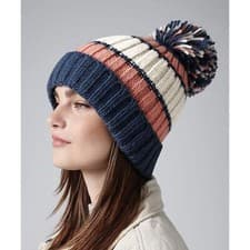 Image of Beechfield Hygge Striped Beanie