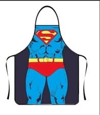 Image of Mens Apron Kitchen Chef Novelty Cooking Bbq Funny Aprons Super Hero Gift Unisex