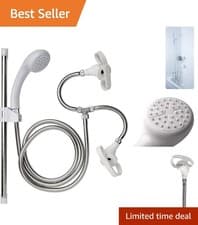 Image of Versatile 1.75m Shower Spray Set with Push-On Design for Easy Installation