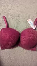 Image of 34FF BOUX AVENUE UNDERWIRED PLUM EMMERLINE BALCONETTE BRA BNWOT RRP £28 SALE