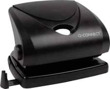 Image of Q-Connect Medium Duty Hole Punch 20 Sheet - Black KF01234