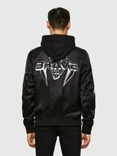Image of Diesel Bomber Jacket Black Reversible Size L A015940EAWE