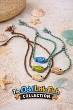 Image of Handmade Ceramic Fish Bracelet BLUE Odd Little Fish Collection Friendship Gift