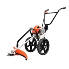 Image of eSkde 52cc Wheeled Petrol Brushcutter Strimmer Grass Weed Trimmer Cutter Trolley