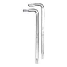 Image of 2pcs T20 Tamper Proof Torx Star Key Bit Wrench 2.64" CR-V Hand Tool