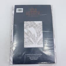 Image of Bedeck of Belfast Cora Duvet Cover Light Grey Super King