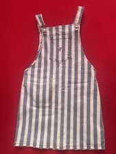 Image of Girls GUESS Denim Dress Dungaree Dress Age 8 Years