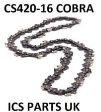 Image of COBRA CS420-16 42cc petrol chainsaw Chain Genuine Oregon CO91P057X