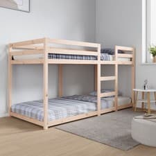 Image of Bunk Bed without Mattress 90x200 cm Solid Wood Pine