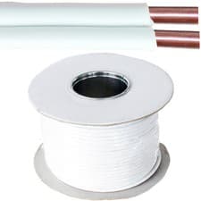 Image of 100m Bell Wire / Speaker Cable 2 Core 0.2mm² 1 Amp CCA Door HiFi Audio Reel