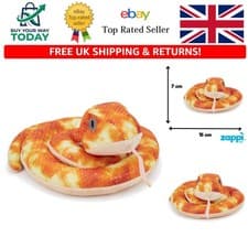 Image of Soft Cuddly Snake Stuffed Toy - Ideal for Kids 12-15cm, Machine Washable