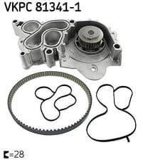 Image of Cooling System Engine Cooling Water Pump SKF VKPC 81341-1 Fits Audi Seat Skoda