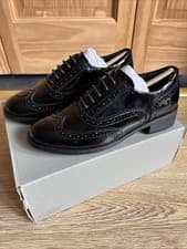 Image of Clarks Havisham Oak Black Patent (Shiny) Shoes Size UK 3D