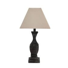 Image of Incia Fluted Wooden Table Lamp