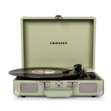 Image of Crosley Cruiser Deluxe Turntable Mint Bluetooth Stereo Vinyl Record Player