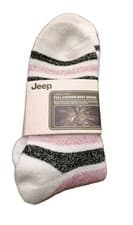 Image of Jeep Women's Size 4-8 2 Pack Of Full Cushion Boot Socks With Arch Support New