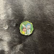 Image of Rick And Morty Eye Stretching Portal Metal Enamel Pin Badge Brooch Brand New