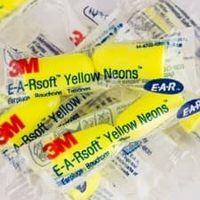 Image of 3M Yellow Neon Uncorded Earplugs ES-01-001 EAR Soft Disposable earplugs FREE P&P