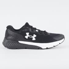 Image of Womens Under Armour Charged Surge 3 Black Mesh Running Lace Up Sports Trainers