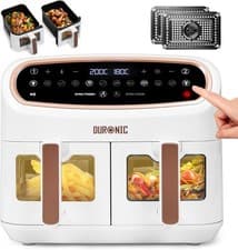 Image of Duronic XXL Digital Air Fryer AF24 WE 10L Family Size Air Fryers Oil Free Double